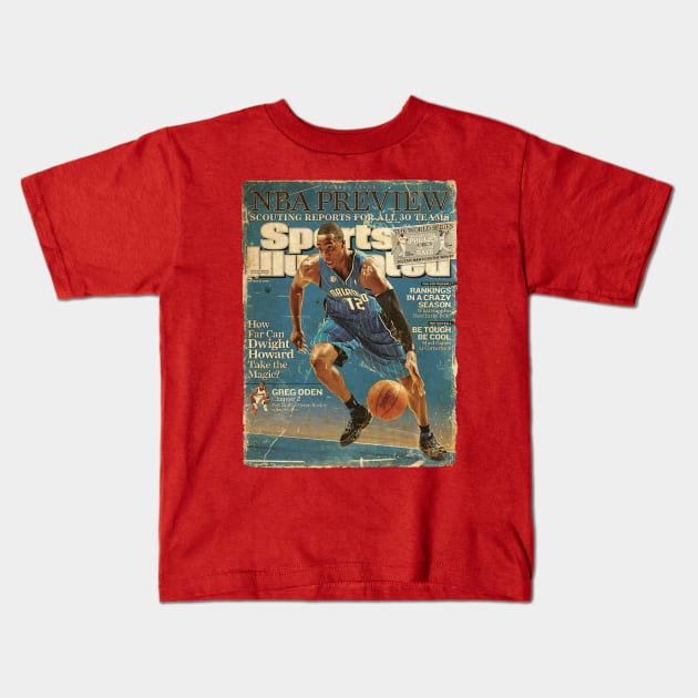 COVER SPORT - SPORT ILLUSTRATED - HOW FAR CAN DWIGHT HOWARD Kids T-Shirt by FALORI